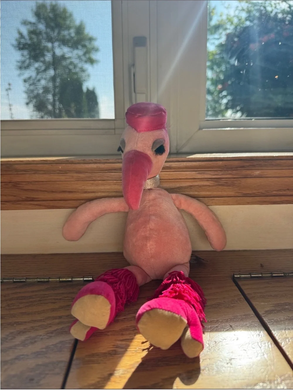 Jellycat RETIRED Hot Pink Furcoat Flamingo Plush Diva 🦩 ⭐️